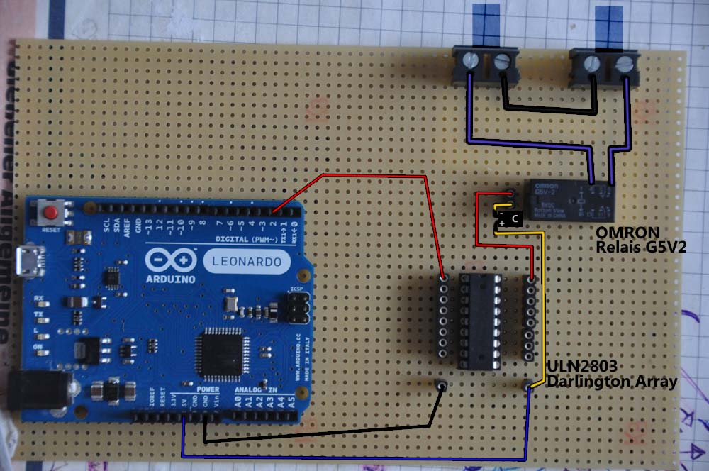Driving a 5V Relais with an IC ULN2803